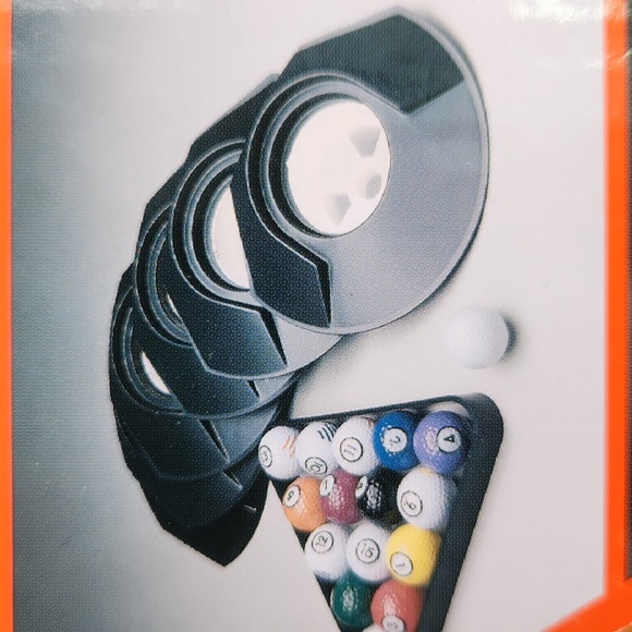 COPY GOLFER'S POOL Game by Club Champ: 16 balls and rack, 6 cups, In retail p… - Picture 6 of 17